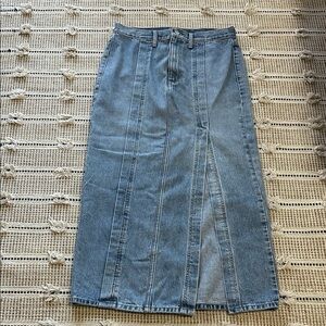 Etica Blue Maxi Skirt